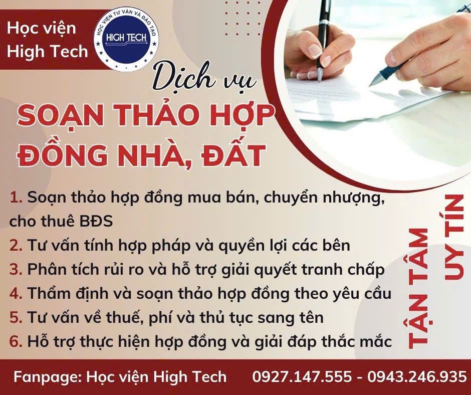 Dịch vụ soạn thảo hợp đồng nhà đất