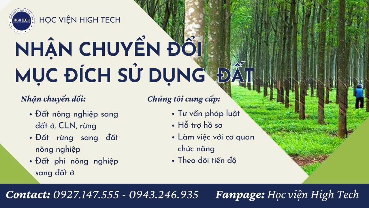 Chuyển Đổi Mục Đích Sử Dụng Đất