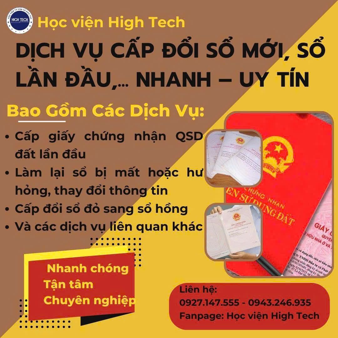 Cấp đổi sổ đỏ, sổ hồng