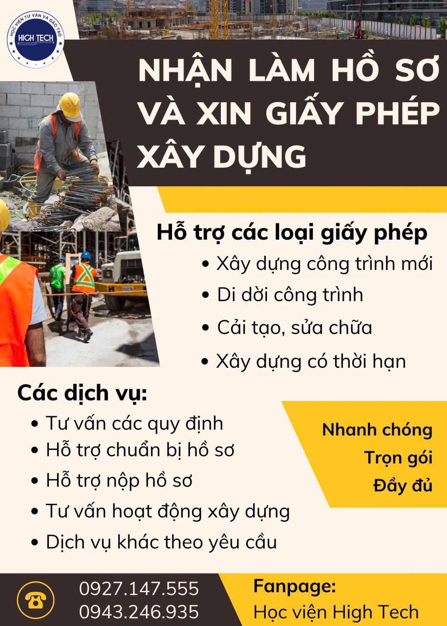 Làm hồ sơ và xin giấy phép xây dựng